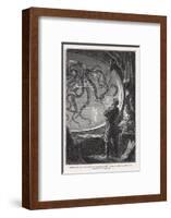 20,000 Leagues Under the Sea: Giant Squid Seen from the Safety of the Nautilus-Hildebrand-Framed Photographic Print