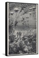20,000 Leagues Under the Sea: The Divers on the Sea-Bed-Hildebrand-Framed Stretched Canvas