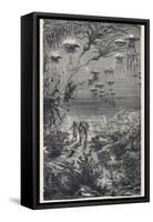 20,000 Leagues Under the Sea: The Divers on the Sea-Bed-Hildebrand-Framed Stretched Canvas