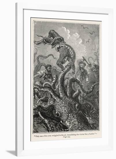 20,000 Leagues Under the Sea: The Squid Claims a Victim-Hildebrand-Framed Photographic Print