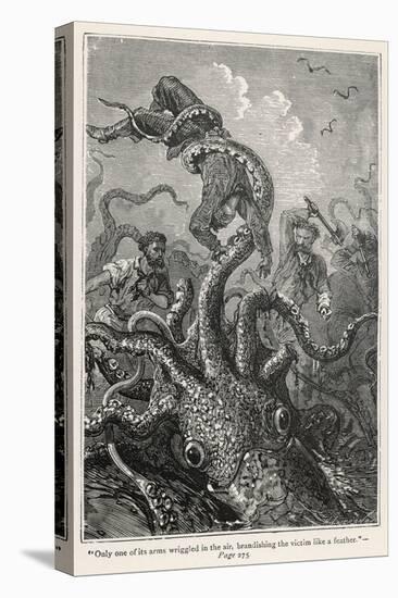 20,000 Leagues Under the Sea: The Squid Claims a Victim-Hildebrand-Stretched Canvas