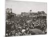 20,000 Spectators At The Drilling Contest, Goldfield, Nevada-P.E. Larson-Mounted Art Print