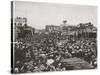 20,000 Spectators At The Drilling Contest, Goldfield, Nevada-P.E. Larson-Stretched Canvas