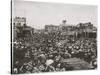 20,000 Spectators At The Drilling Contest, Goldfield, Nevada-P.E. Larson-Stretched Canvas