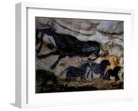 20,000 Year Old Lascaux Cave Painting Done by Cro-Magnon Man in the Dordogne Region, France-Ralph Morse-Framed Premium Photographic Print