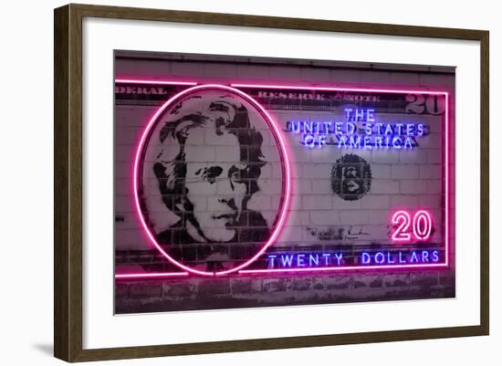 20 dollars-O.M.-Framed Giclee Print