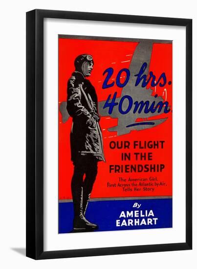 20 Hrs. 40 Min. Our Flight In The Friendship-J.S.W.-Framed Art Print