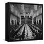 200 International Debutantes Dancing Polonaise at Opera Centennial Party-null-Framed Stretched Canvas