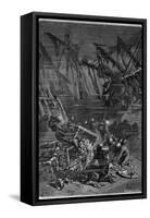 20000 Leagues under the Sea, Jules Verne-null-Framed Stretched Canvas