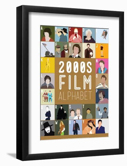 2000s Film Alphabet - A to Z-Stephen Wildish-Framed Art Print