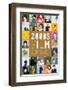 2000s Film Alphabet - A to Z-Stephen Wildish-Framed Art Print