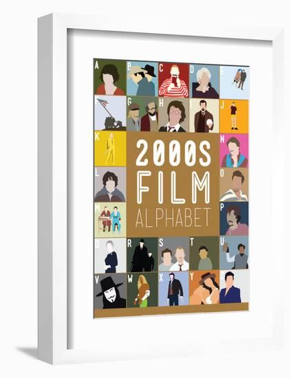 2000s Film Alphabet - A to Z-Stephen Wildish-Framed Art Print