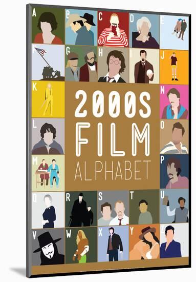 2000s Film Alphabet - A to Z-Stephen Wildish-Mounted Art Print