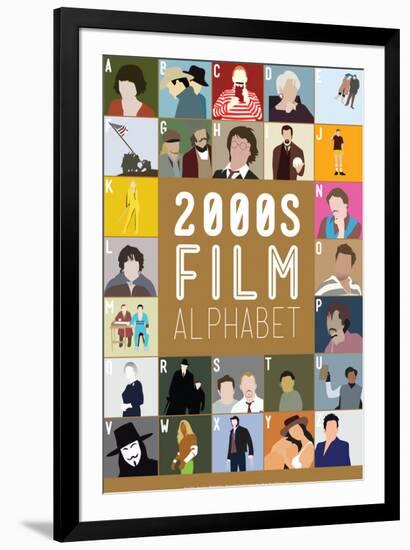 2000s Film Alphabet - A to Z-Stephen Wildish-Framed Giclee Print