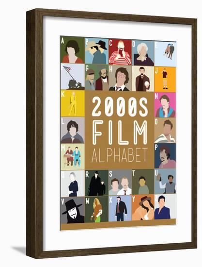 2000s Film Alphabet - A to Z-Stephen Wildish-Framed Giclee Print