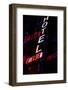 2000s Multiple Exposure Neon Sign Hotel Chelsea New York City-null-Framed Photographic Print