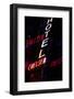 2000s Multiple Exposure Neon Sign Hotel Chelsea New York City-null-Framed Photographic Print