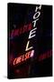 2000s Multiple Exposure Neon Sign Hotel Chelsea New York City-null-Stretched Canvas