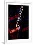 2000s Multiple Exposure Neon Sign Hotel Chelsea New York City-null-Framed Premium Photographic Print