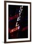 2000s Multiple Exposure Neon Sign Hotel Chelsea New York City-null-Framed Premium Photographic Print