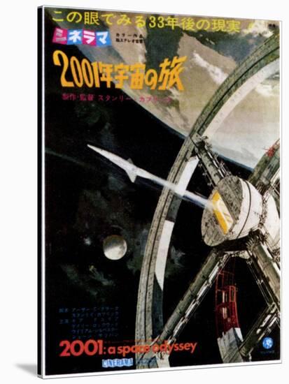 2001: a Space Odyssey, 1968 Japanese Poster Art-null-Stretched Canvas