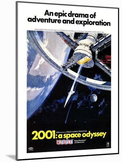 2001: A Space Odyssey, 1968-null-Mounted Art Print