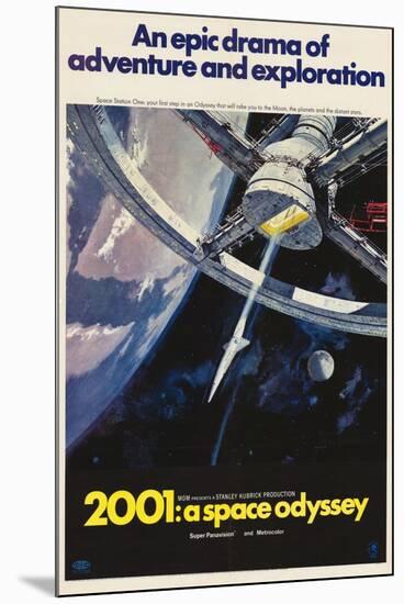 2001: A Space Odyssey, 1968-null-Mounted Poster