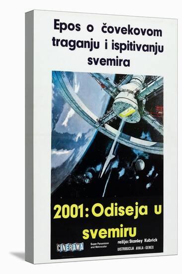 2001: A SPACE ODYSSEY, (aka 2001: ODISEJA U SVEMIRU), Serbian poster, 1968-null-Stretched Canvas