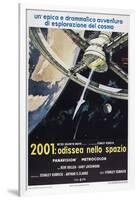 2001: A Space Odyssey, (aka 2001: Odissea Nello Spazio), Italian poster,  1968-null-Framed Art Print