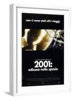 2001: A SPACE ODYSSEY, (aka 2001: ODISSEA NELLO SPAZIO), Italian poster, 1968-null-Framed Art Print