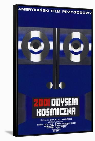 2001: A Space Odyssey, (aka 2001 Odyseja Kosmiczna), Polish poster, 1968-null-Framed Stretched Canvas