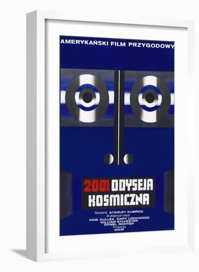 2001: A Space Odyssey, (aka 2001 Odyseja Kosmiczna), Polish poster, 1968-null-Framed Art Print