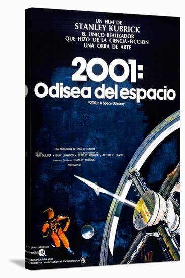 2001: A Space Odyssey, (aka 2001: Una Odisea Del Espacio), Spanish Language Poster, 1968-null-Stretched Canvas