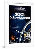 2001: A Space Odyssey, (aka 2001: Una Odisea Del Espacio), Spanish Language Poster, 1968-null-Framed Art Print