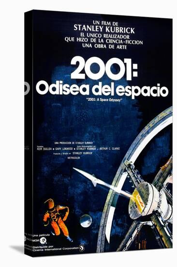 2001: A Space Odyssey, (aka 2001: Una Odisea Del Espacio), Spanish Language Poster, 1968-null-Stretched Canvas