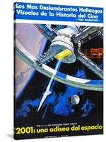 2001: a Space Odyssey, (AKA 2001: Una Odisea Del Espacio), Spanish Language Poster Art, 1968-null-Stretched Canvas