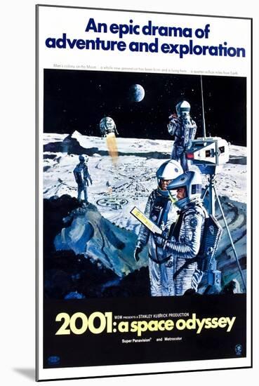 2001: A Space Odyssey (aka Two Thousand and One: a Space Odyssey)-null-Mounted Art Print