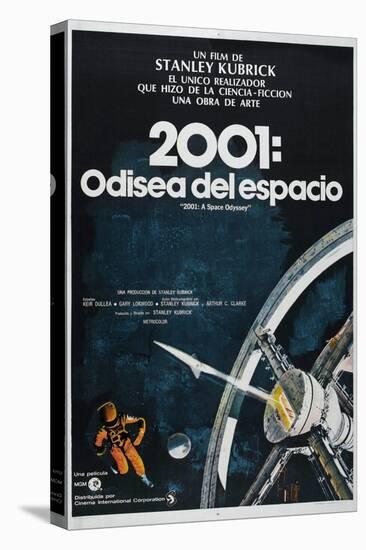 2001: A Space Odyssey, Argentine Movie Poster, 1968-null-Stretched Canvas