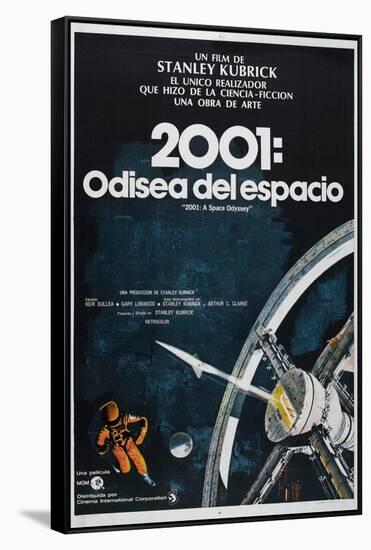 2001: A Space Odyssey, Argentine Movie Poster, 1968-null-Framed Stretched Canvas