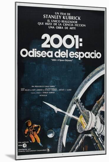 2001: A Space Odyssey, Argentine Movie Poster, 1968-null-Mounted Art Print