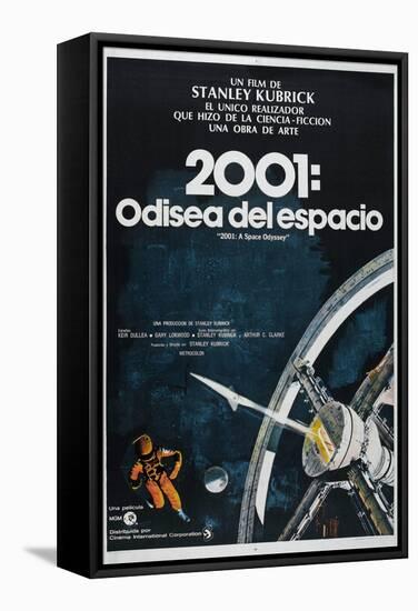 2001: A Space Odyssey, Argentine Movie Poster, 1968-null-Framed Stretched Canvas