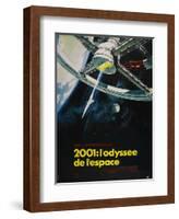 2001: A Space Odyssey, French Movie Poster, 1968-null-Framed Art Print