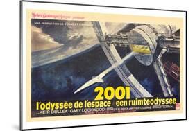 2001: A Space Odyssey, French Movie Poster, 1968-null-Mounted Art Print