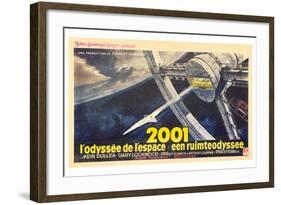 2001: A Space Odyssey, French Movie Poster, 1968-null-Framed Art Print