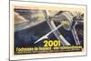 2001: A Space Odyssey, French Movie Poster, 1968-null-Mounted Art Print