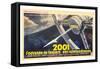 2001: A Space Odyssey, French Movie Poster, 1968-null-Framed Stretched Canvas