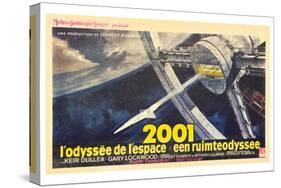 2001: A Space Odyssey, French Movie Poster, 1968-null-Stretched Canvas