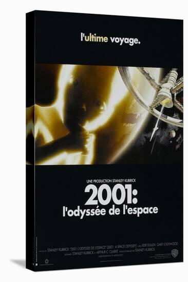 2001: A Space Odyssey, French Movie Poster, 1968-null-Stretched Canvas