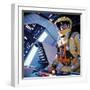 2001: A Space Odyssey, Gary Lockwood, 1968-null-Framed Premium Photographic Print