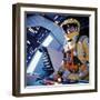 2001: A Space Odyssey, Gary Lockwood, 1968-null-Framed Photo